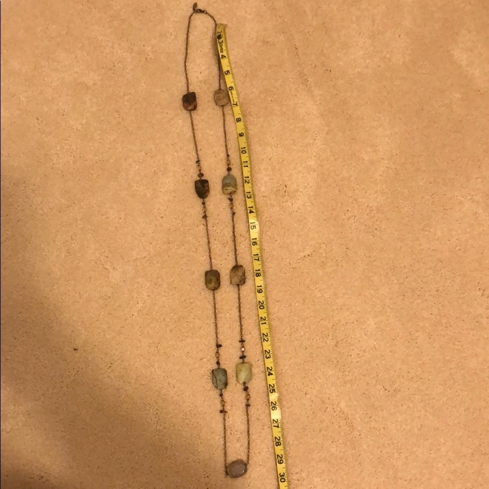 Pier 1 Stone  Necklace - appx. 30 inches long. - Picture 3 of 6